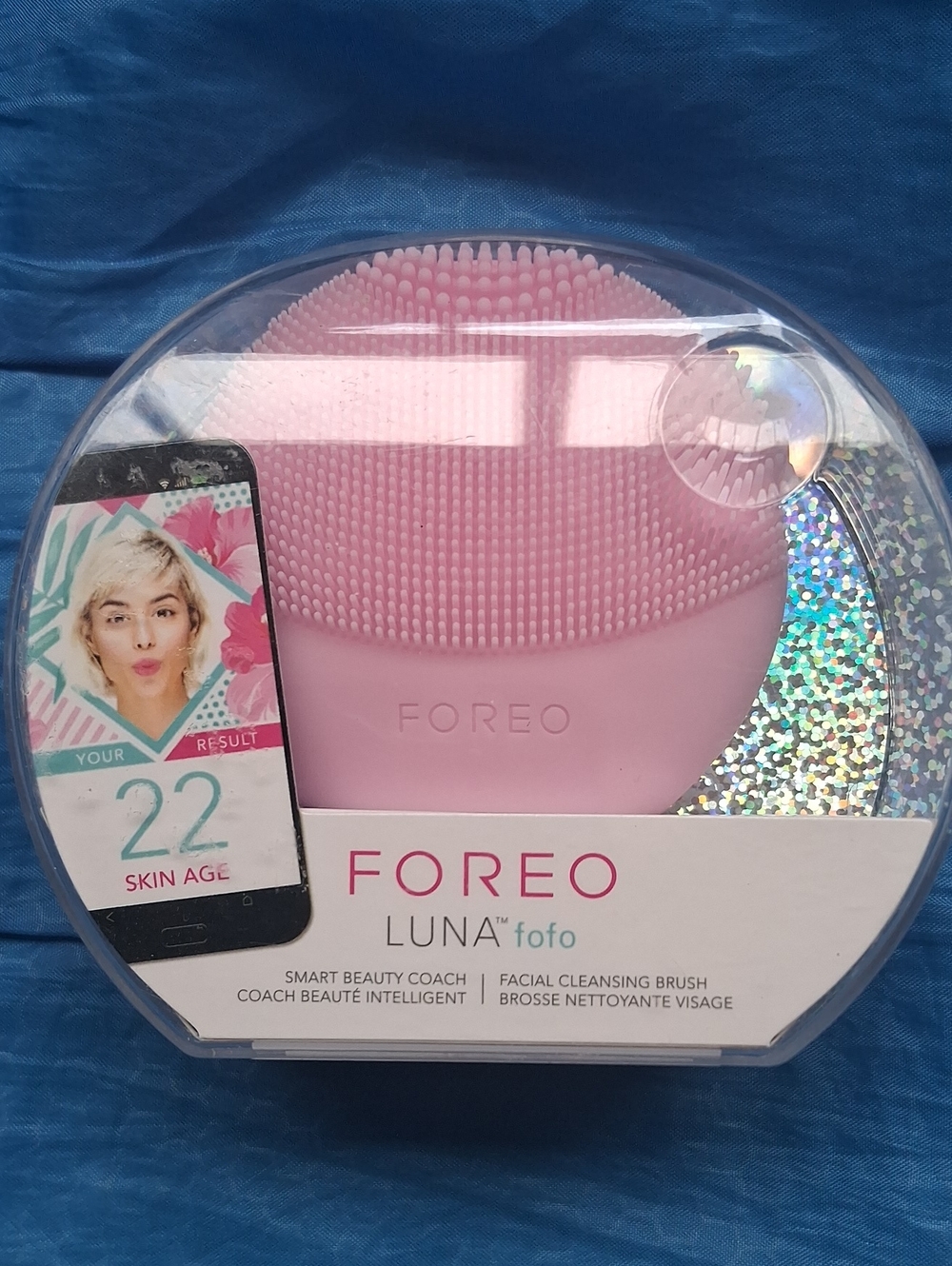 New FOREO LUNA fofo Facial Cleansing Brush - Pearl Pink